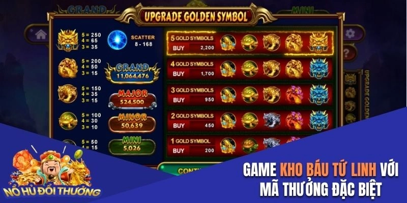 Game Kho Báu Tứ Linh với mã thưởng đặc biệt