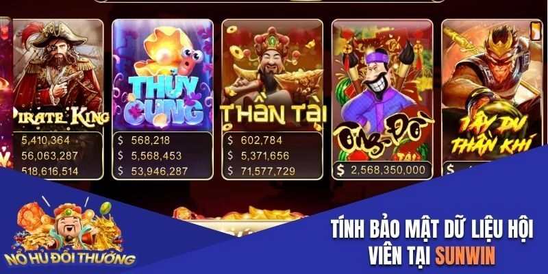 Tính bảo mật dữ liệu hội viên tại Sunwin